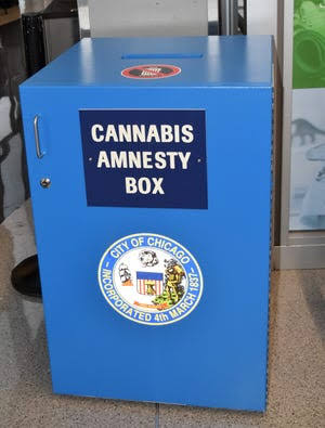 Travelers passing through Chicagos airports can honestly bin their bud before boarding