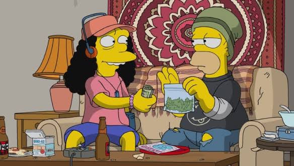 Marge snitches on Homer for drug dealing in new Simpsons cannabis episode